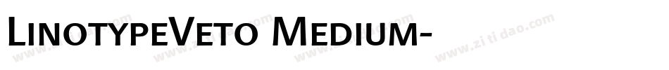 LinotypeVeto Medium字体转换